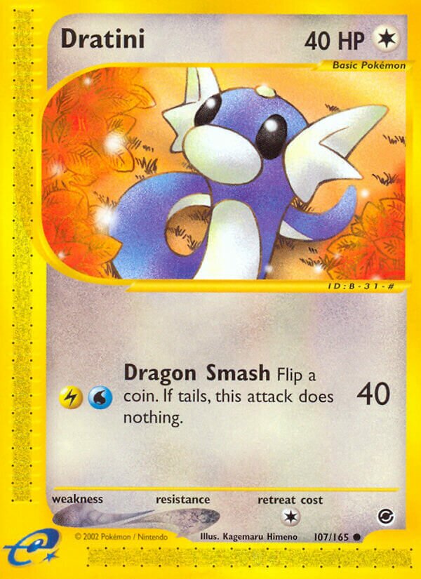 107/165 Dratini EX Common