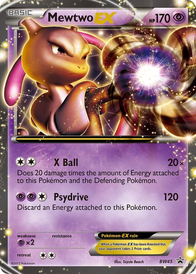 Mewtwo-EX BW Black Star Promos BW45 PROMO