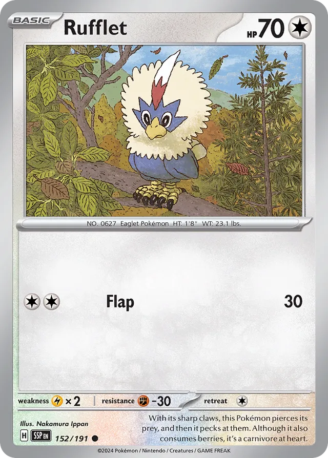 Rufflet Surging Sparks 152/191 Common