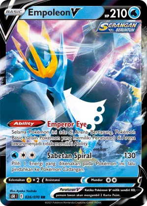 Empoleon V (Rapid Strike Master 026/070)