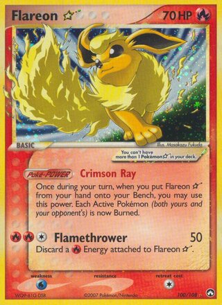 Flareon ☆ (EX Power Keepers 100/108)
