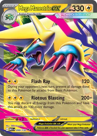 050/132 Mega Manectricex MEG Double Rare