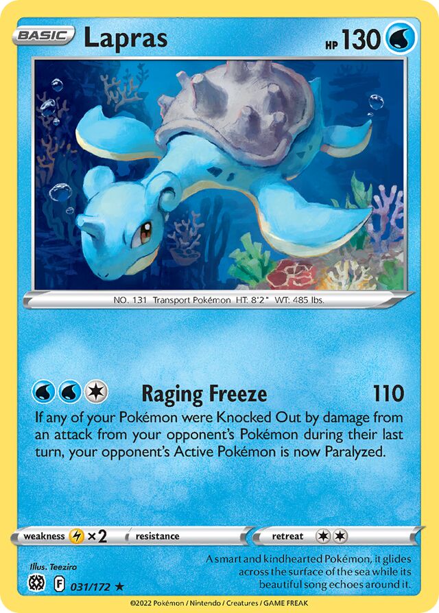 031/172 Lapras BRS Rare