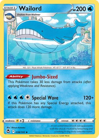 Wailord (Silver Tempest 038/195)