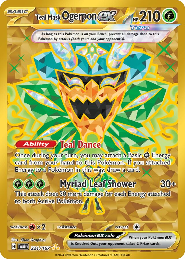 221/167 Teal Mask Ogerponex TWM Hyper Rare