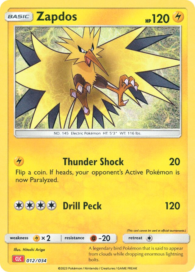 Zapdos Charizard & Ho-Oh ex Deck 012/034