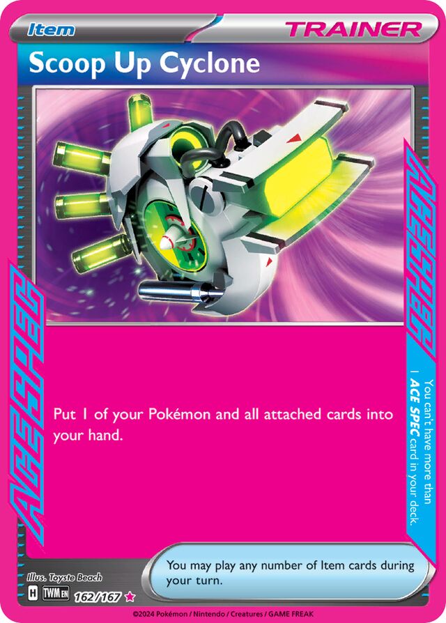 162/167 Scoop Up Cyclone TWM ACE SPEC Rare