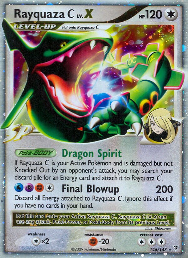 Rayquaza Pokémon C LV.X Supreme Victors 146/147 Rare Holo LV.X