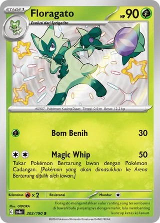 Floragato (Shiny Treasure ex 202/190)