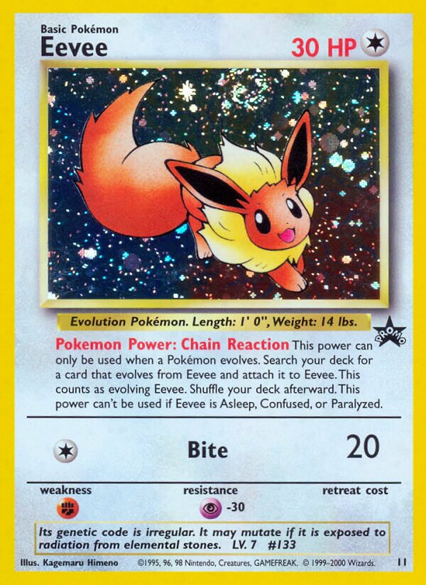 Eevee Wizards Black Star Promos 11 PROMO