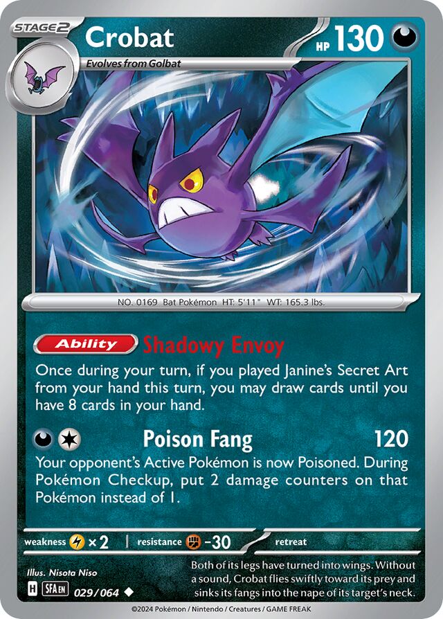 Crobat Shrouded Fable 029/064 Uncommon
