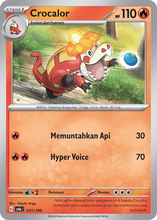 Crocalor (Shiny Treasure ex 031/190)