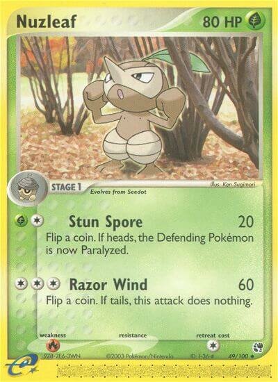 Nuzleaf Sandstorm 49/100 Uncommon