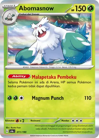 Abomasnow (Shiny Treasure ex 011/190)