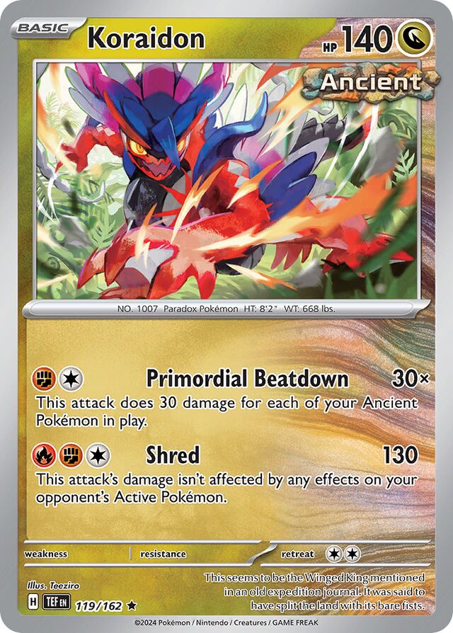119/162 Koraidon TEF Rare