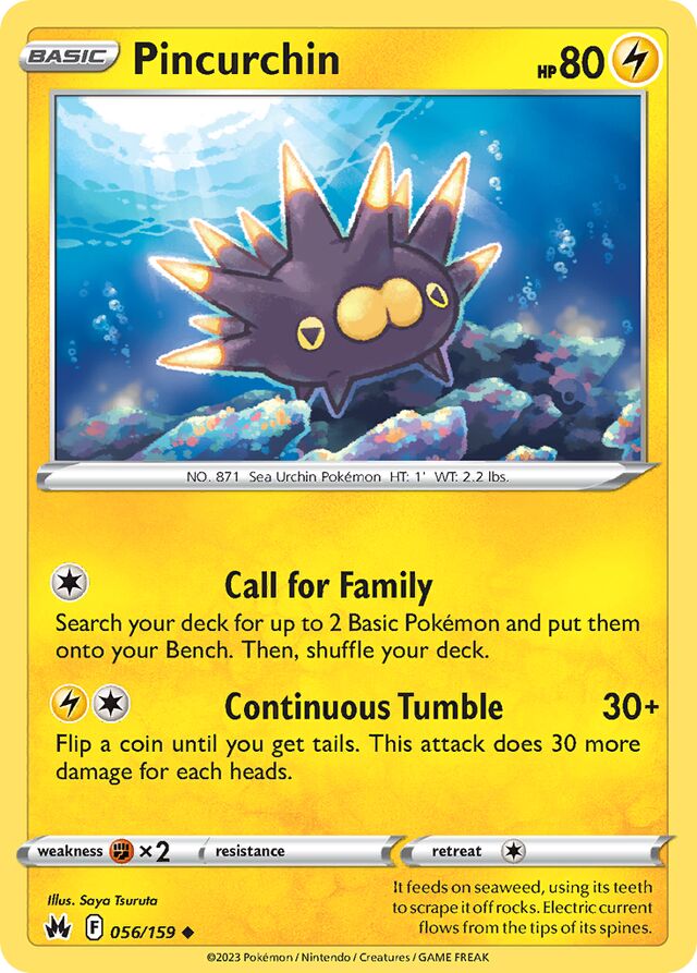 Pincurchin Crown Zenith 056/159 Uncommon