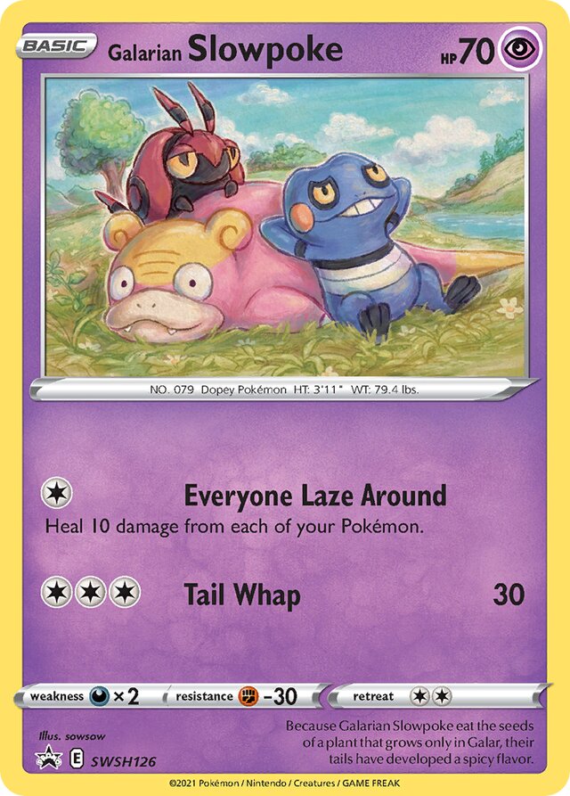 SWSH126 Galarian Slowpoke SSP PROMO