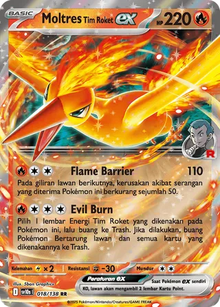 Team Rocket's Moltres ex (Presence of Champions 018/138)