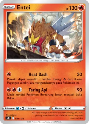 Entei (Challenge V Starter Deck 021/156)