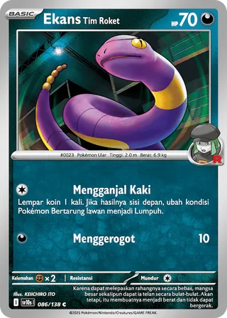 Team Rocket's Ekans (Presence of Champions 086/138)