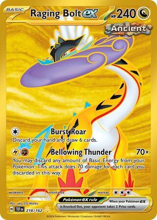 Raging Bolt ex (Temporal Forces 218/162)