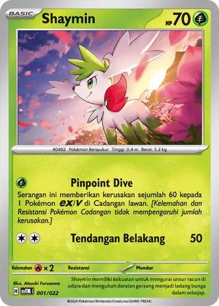 Shaymin (Meowscarada ex Tactics Deck 001/022)