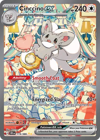 Cinccino ex (Chaos Rising 119/086)