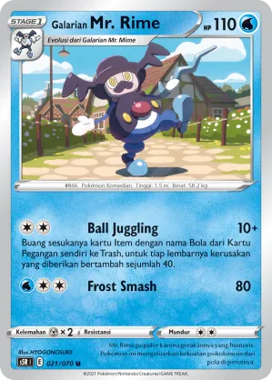 Galarian Mr. Rime (Rapid Strike Master 021/070)