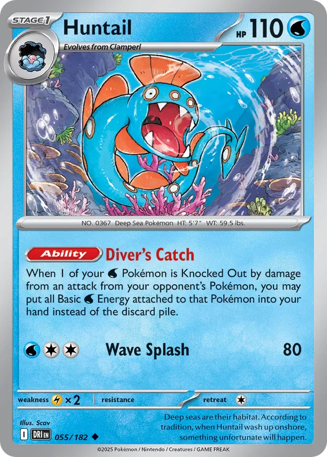 Huntail Destined Rivals 055/182 Uncommon