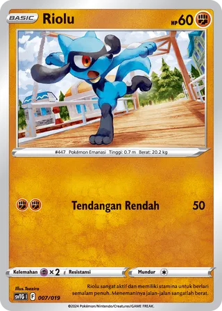 Riolu (Terastal Garchomp ex Tactics Deck 007/019)