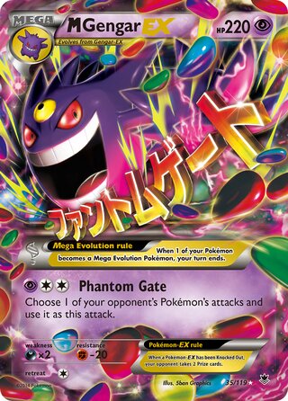 M Gengar-EX (Phantom Forces 35/119) – TCG Collector