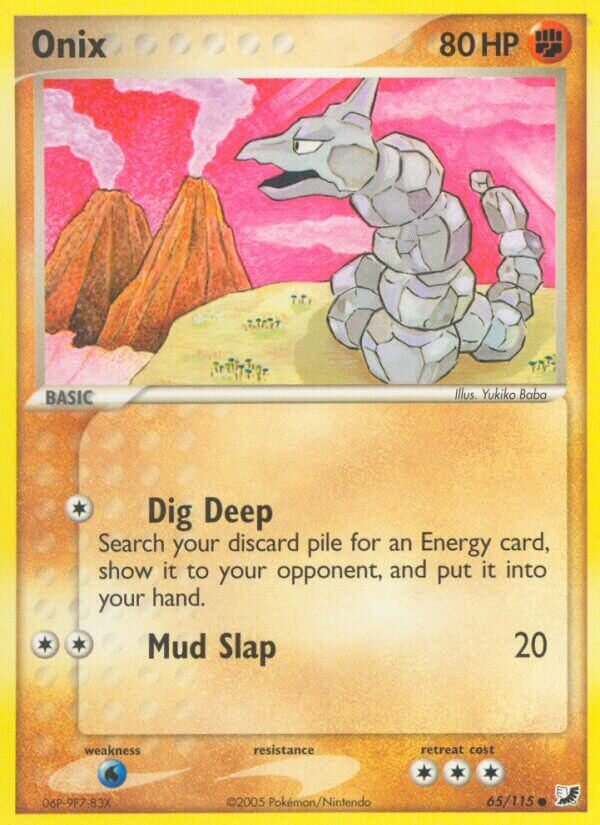 Onix RG 42  Pokemon TCG POK Cards