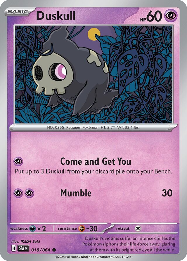 Duskull Shrouded Fable 018/064 Common