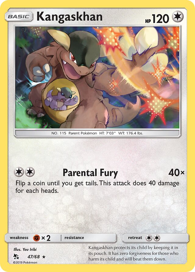 Kangaskhan Hidden Fates 47/68 Rare