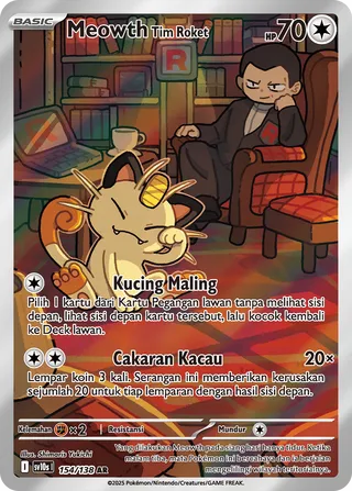 Team Rocket's Meowth (Presence of Champions 154/138)