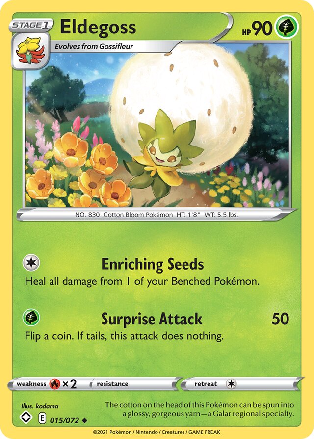 Eldegoss Shining Fates 015/072 Uncommon