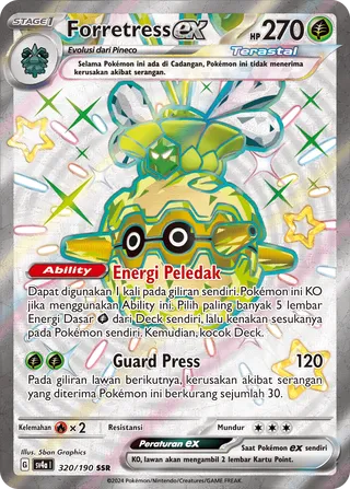 Forretress ex (Shiny Treasure ex 320/190)