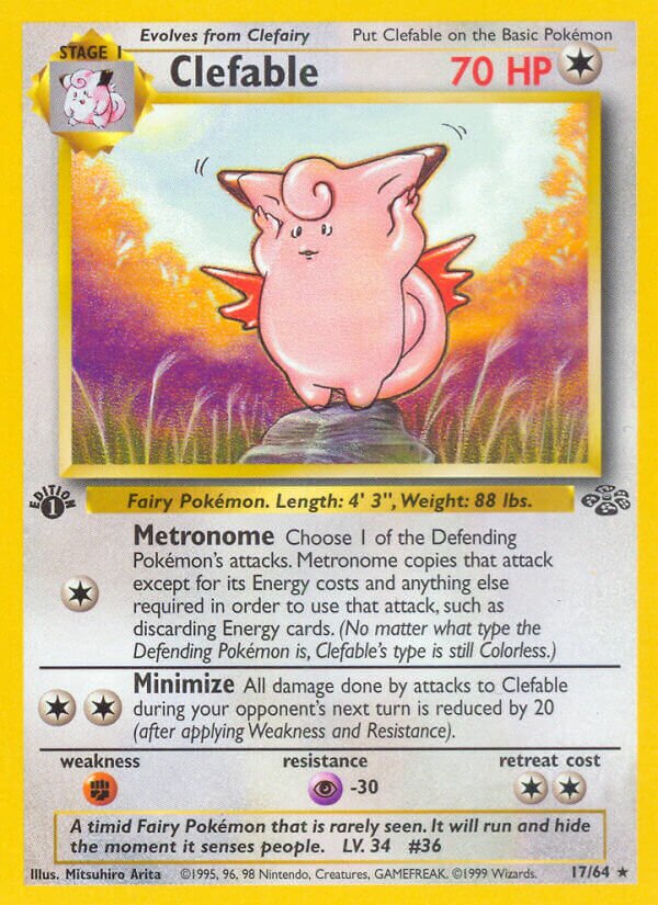 Clefable Jungle 17/64 Rare