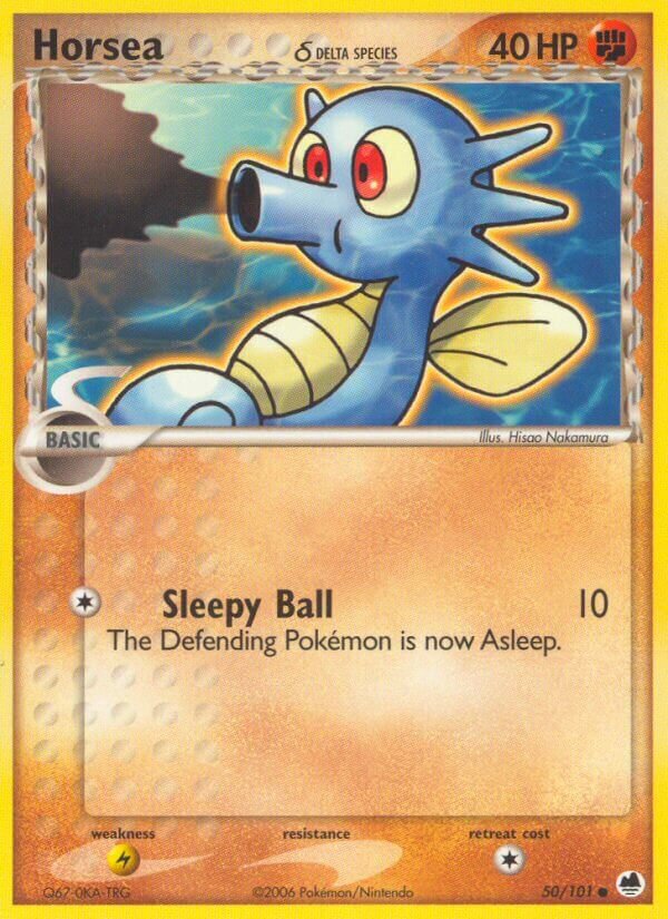 Horsea (Delta Species) 50/101 3 EX DRAGON FRONTIERS COMMON PTCG