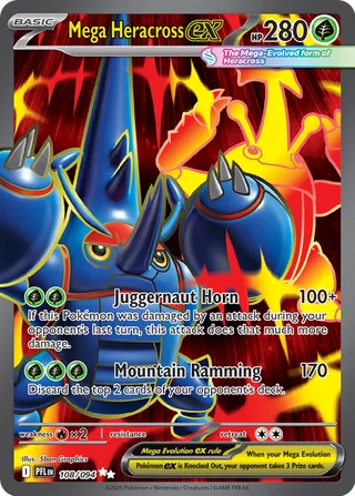 Mega Heracross ex (Phantasmal Flames 108/094)