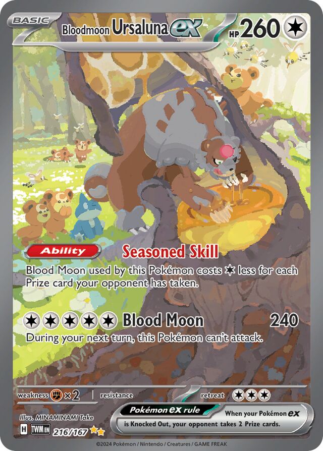 216/167 Bloodmoon Ursalunaex TWM Special Illustration Rare