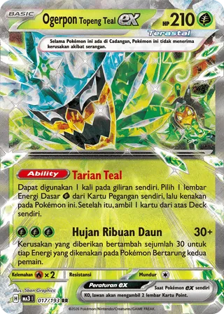 Teal Mask Ogerpon ex (MEGA Dream ex 017/193)