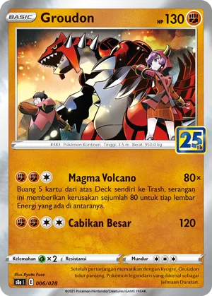 Groudon (25th Anniversary Collection 006/028)