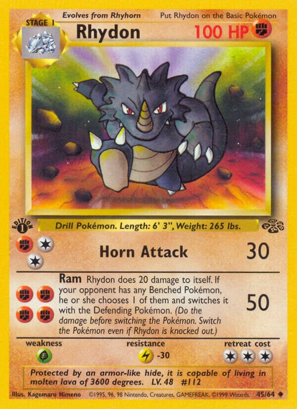Rhydon Jungle 45/64 Uncommon