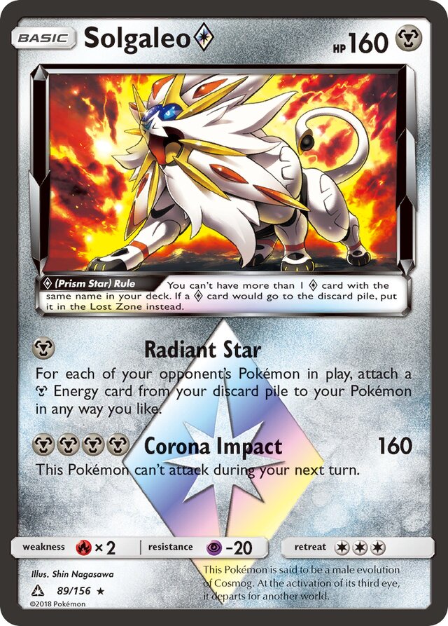 Solgaleo ◇ (Ultra Prism 89/156) – TCG Collector