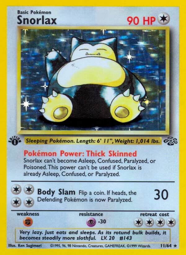 Snorlax Jungle 11/64 Rare Holo