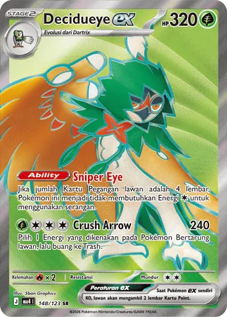 Decidueye ex (Void Blast 148/123)