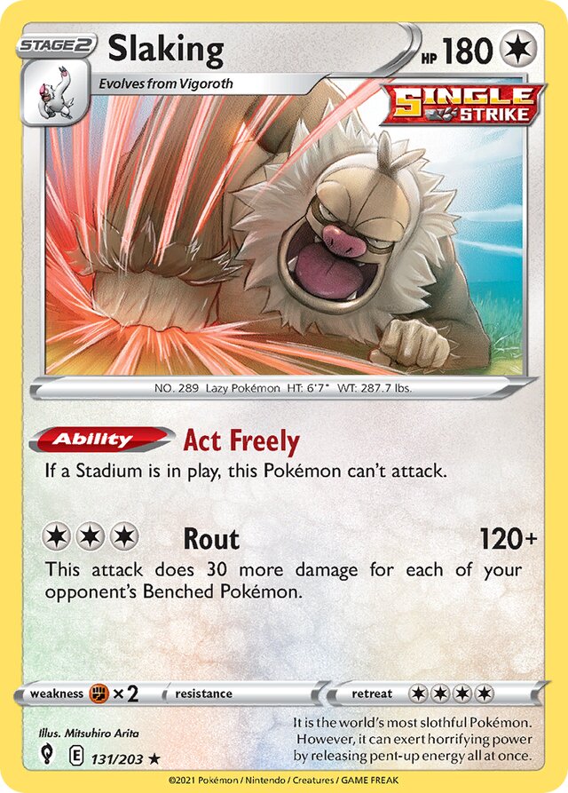 131/203 Slaking EVS Rare Holo