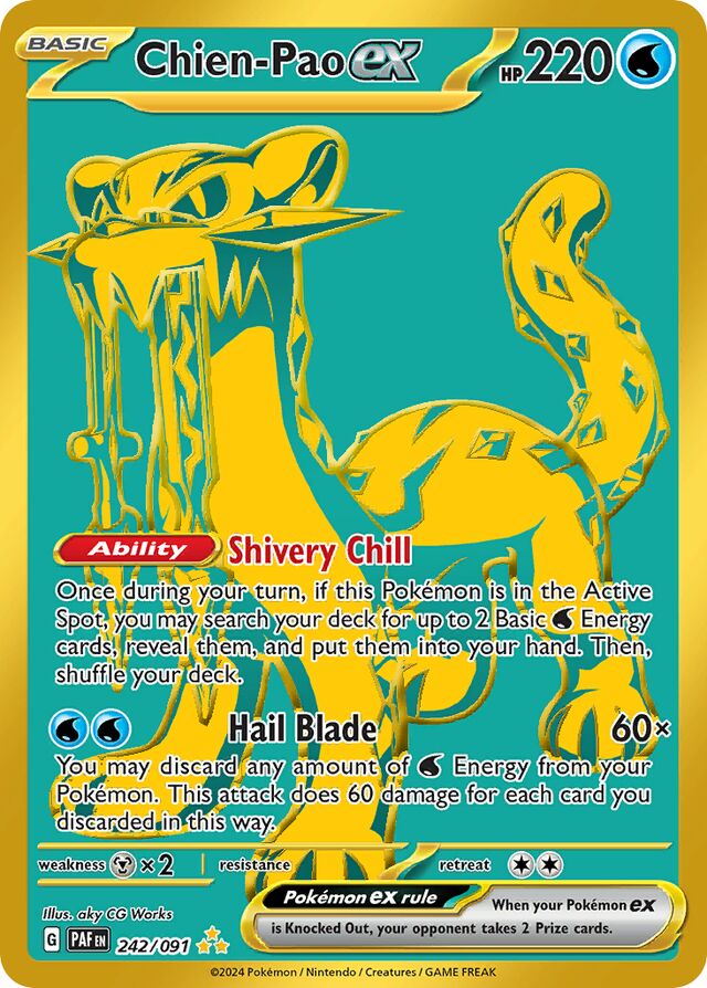 Chien-Paoex Paldean Fates 242/091 Hyper Rare