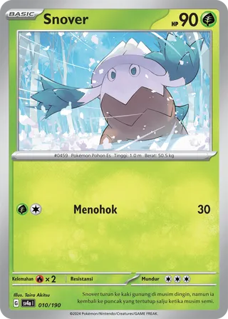 Snover (Shiny Treasure ex 010/190)